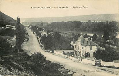 CPA FRANCE 27 "Environs de Vernon, Port Villez, rte de Paris"