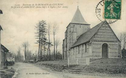 CPA FRANCE 76 "Environs de Saint Romain de Colbosc, Saint Jean d'Abbetot, L'Eglise"