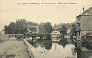 27 Eure CPA FRANCE 27 "Pont Audemer, les bords de la Risle, le quai de la Poissonnerie"