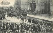 44 Loire Atlantique / CPA FRANCE 44 "Nantes, rétablissement des procéssions en 1921, départ de la cathédrale, les communiantes"