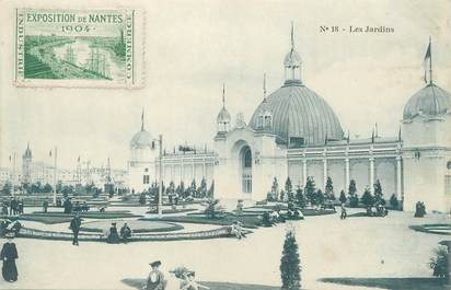 / CPA FRANCE 44 "Exposition de Nantes 1904, les jardins"