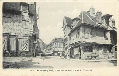 CPA FRANCE 27 "Louviers, vieilles maisons, rue du Neubourg"