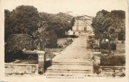 / CPA FRANCE 09 "Lezat, jardin de la mairie"