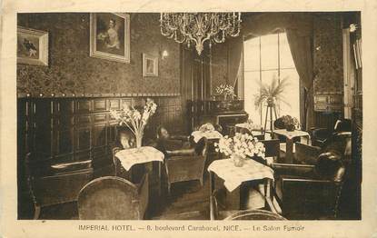 / CPA FRANCE 06  "Nice, Imperial Hôtel, le salon fumoir"