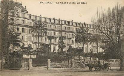 / CPA FRANCE 06 "Nice, le grand hôtel de Nice"