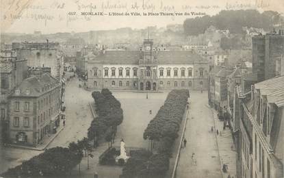 / CPA FRANCE 29 "Morlaix, l'hôtel de ville, la place Thiers"