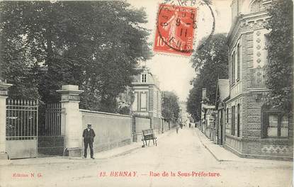 CPA FRANCE 27 "Bernay, rue de la Sous préfecture" Ed. N.G.