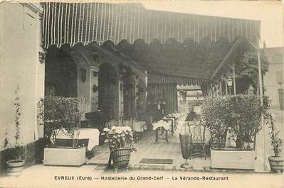 CPA FRANCE 27 "Evreux, Hostellerie du Grand Cerf, la Véranda restaurant"