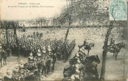 CPA FRANCE 59 "Denain, Grève de 1906, place Gambetta"