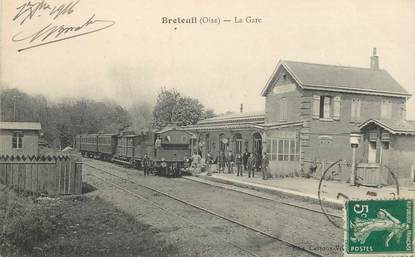 CPA FRANCE 60 "Breteuil, la gare"