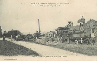 CPA FRANCE  60 "Vaux, par Rantigny, Entrepreneur de battage pressage"