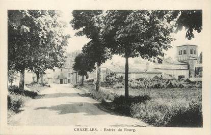 / CPA FRANCE 16 "Chazelles, entrée du bourg"