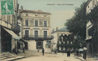 / CPA FRANCE 16 "Chalais, place de la Fontaine"
