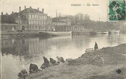 / CPA FRANCE 16 "Cognac, les quais"