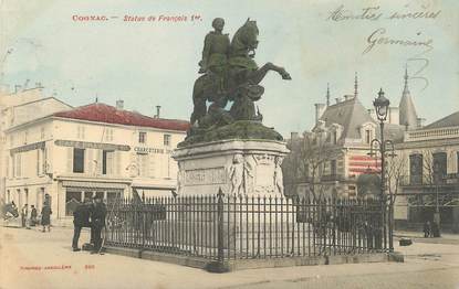 / CPA FRANCE 16 "Cognac, statue de François 1er"