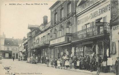 CPA FRANCE 60 "Méru, place de l'Hotel de ville"