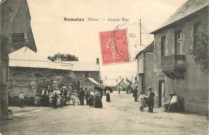 CPA FRANCE 58 "Semelay, la grande rue" / MANEGE