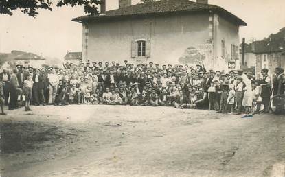 CARTE PHOTO  FRANCE 38 "Renage, les Grèves, 1936"