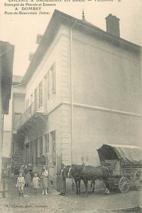 CPA FRANCE 38 "Pont de Beauvoisin, Epicerie et Droguerie en gros, A. Dombey"