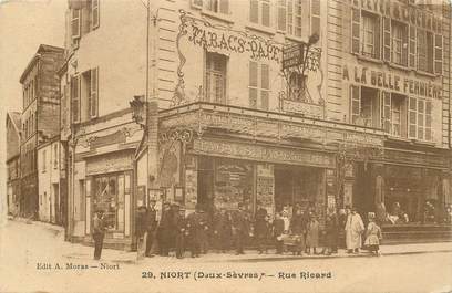 CPA FRANCE 79 "Niort, Rue Ricard" / TABAC / PAPETERIE
