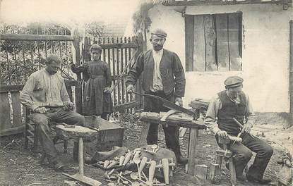 CPA FRANCE 62 "Industrie des louches et robinets en bois"