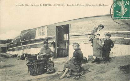CPA FRANCE 62 "Env. du Portel, Equihen, famille de pêcheurs"