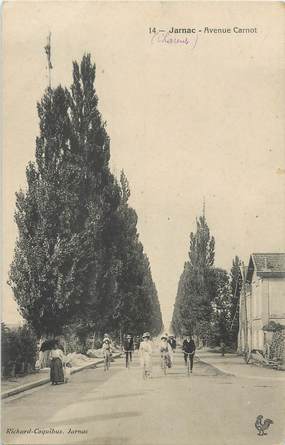 / CPA FRANCE 16 "Jarnac, av Carnot"