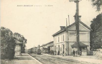 / CPA FRANCE 16 "Montmoreau, la gare"