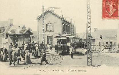 CPA FRANCE 62 "Le Portel, la Gare du Tramway"