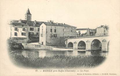 / CPA FRANCE 16 "Mansle près Ruffec, le pont"