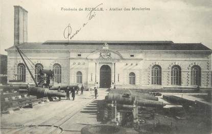 / CPA FRANCE 16 "Fonderie de Ruelle, atelier des mouleries"