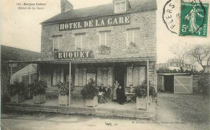 CPA FRANCE 61 "Berjou Cahan, hotel de la gare"