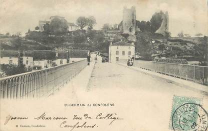 / CPA FRANCE 16 " Saint Germain de Confolens "