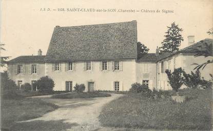 / CPA FRANCE 16 "Saint Claud sur le Son, château de Signac"