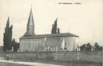 / CPA FRANCE 17 "Balanzac, l'église"