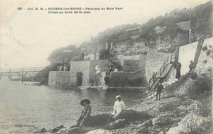 / CPA FRANCE 17 "Fouras les Bains, falaise du bois Vert"