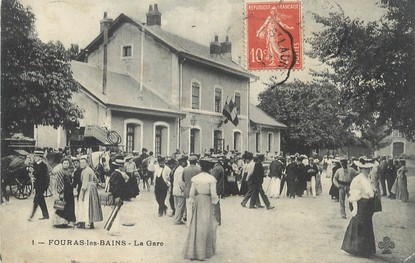 CPA FRANCE 17 "Fouras Les Bains, la gare"