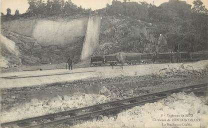  CPA FRANCE 61 "Env. de Sées, carrières de Fontaineriant, la Roche au Diable"