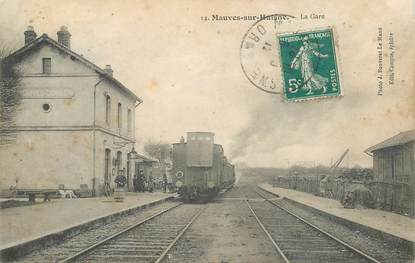  CPA FRANCE 61 "Mauves sur Huisne, la gare" / TRAIN