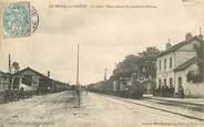 61 Orne  CPA  FRANCE 61 "Le Mesle sur Sarthe, la Gare" / TRAIN