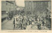 38 Isere  CPA  FRANCE 38 "Le Péage de Roussillon, Place de la Halle et le marché