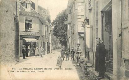 CPA FRANCE 38 "Le Grand Lemps, rue de l'Eglise"