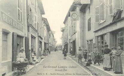 CPA FRANCE 38 "Le Grand Lemps, la grande rue "