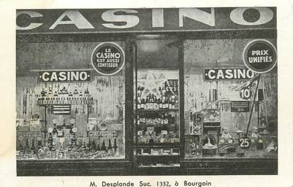 CPA FRANCE 38 "Bourgoin, commerce casino, épicerie"