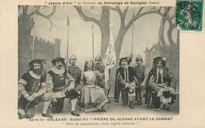CPA FRANCE 38 "Bourgoin, Jeanne d'Arc" / THEATRE
