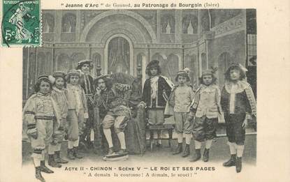 CPA FRANCE 38 "Bourgoin,  Jeanne d'Arc" / THEATRE