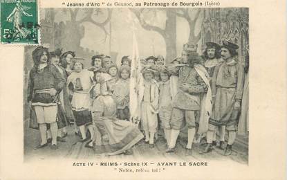  CPA FRANCE 38 "Bourgoin,  Jeanne d'Arc" / THEATRE