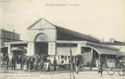 / CPA FRANCE 17 "Château d'Oléron, les Halles"