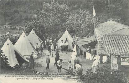 / CPA FRANCE 17 "Ile d'Oléron, Domino Les Bains, Camp de vacances, fédération française des étudiants Chrétiens"