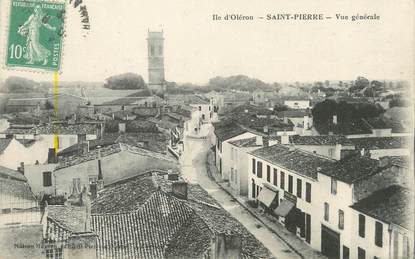 / CPA FRANCE 17 "Ile d'Oléron, Saint Pierre, vue générale"